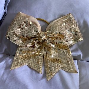 Gold Cheer/Dance Hairbow